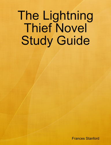The Lightning Thief Novel Study Guide