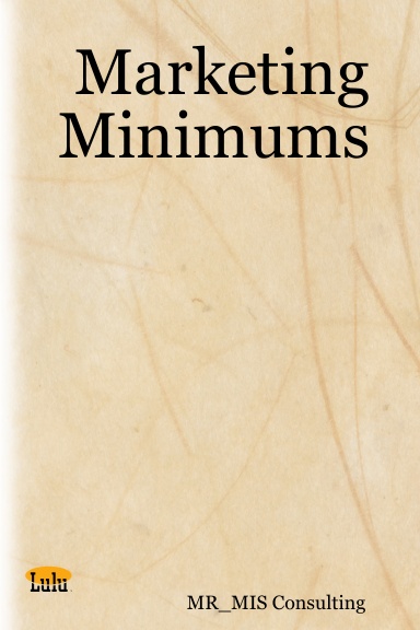 Marketing Minimums