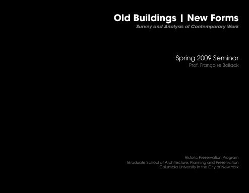 Old Buildings | New Forms