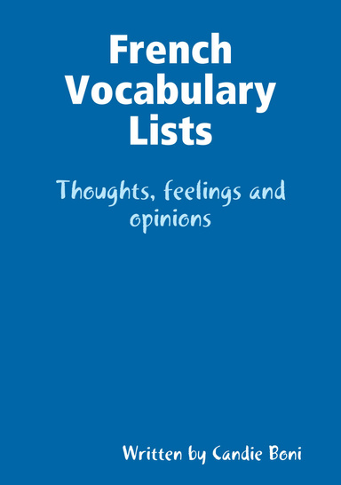 Vocabulary Lists