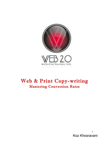 Web & Print Copy-writing: Mastering Conversion Rates
