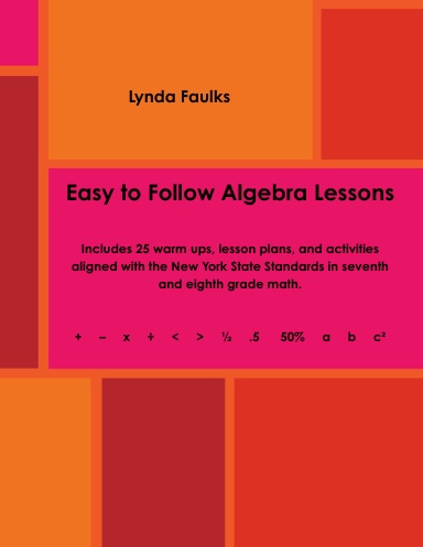 Easy to follow Algebra Lessons for Teachers