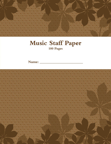Music Staff Paper