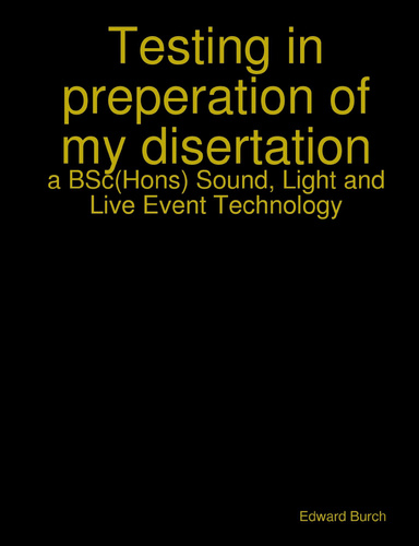 test for disertation