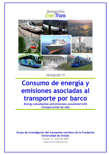 Consumo de energía y emisiones asociadas al transporte por barco