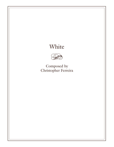 White- piano sheet music