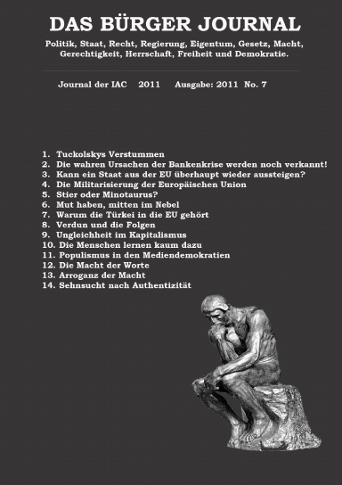 Das Bürger Journal. Ausgabe: 2011 No. 7