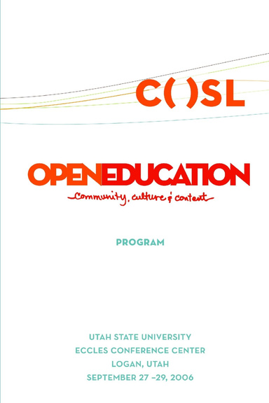 Open Education 2006 Conference Program