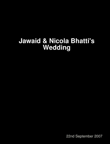 Jawaid & Nicola's Wedding