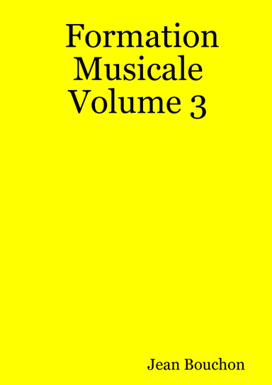 Formation Musicale Volume 3