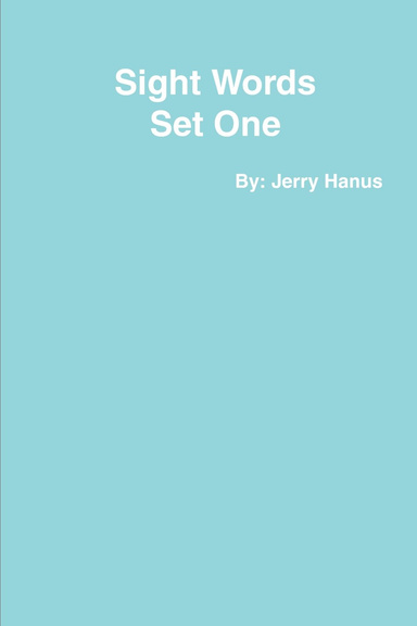 Sight Words Set One