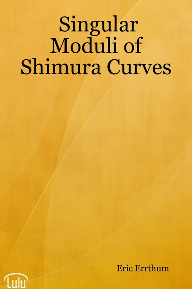 Singular Moduli of Shimura Curves