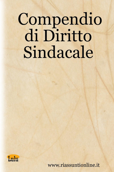 Compendio di Diritto Sindacale