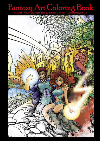 Fantasy Art Coloring Book #1