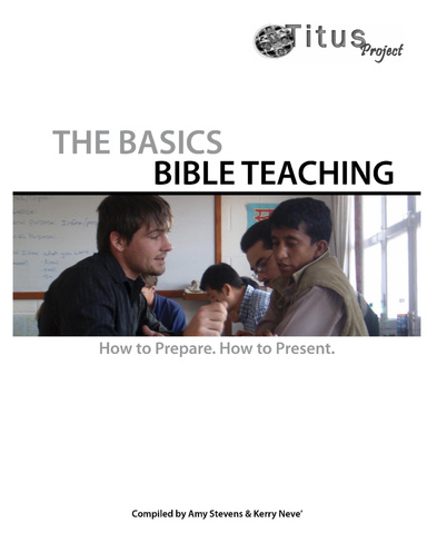 The Basics of Bible Teaching -2008
