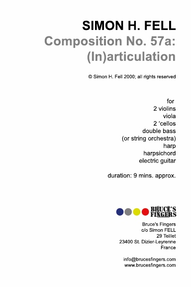 Composition No. 57a: (In)articulation