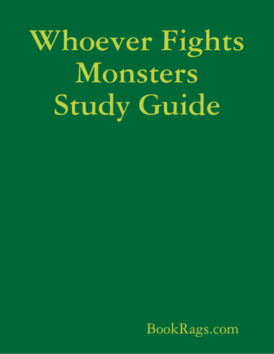 Whoever Fights Monsters Study Guide