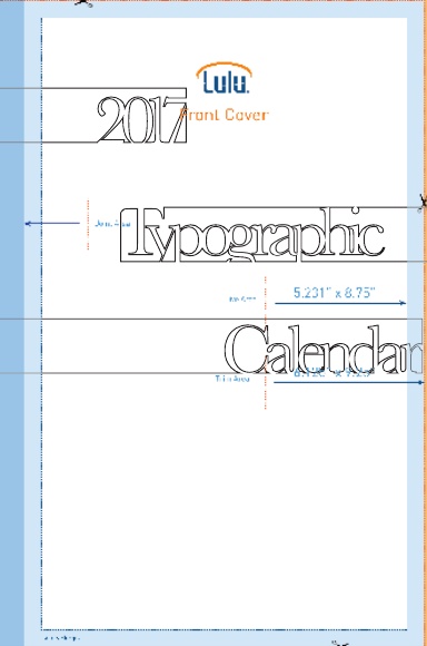 2017 Typographic Calendar