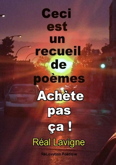 Ceci est un recueil de poèmes. Achète pas ça !