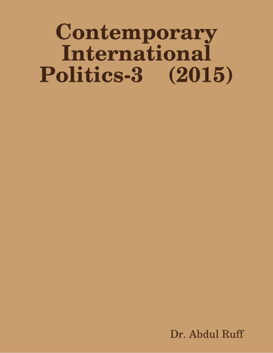 Contemporary International Politics-3    (2015)
