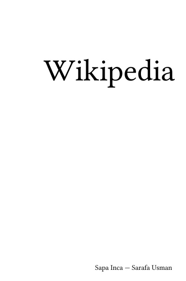 Volume 6033, Sapa Inca --- Sarafa Usman