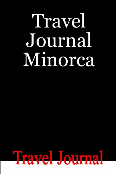 Travel Journal Minorca