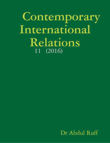 Contemporary International Relations - 11   (2016)