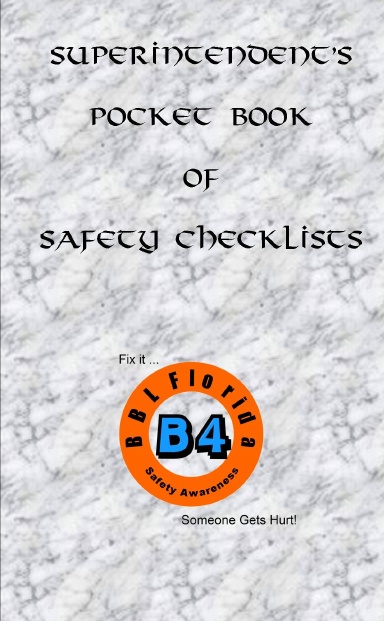 Superintendent's Pocket Book of Safety Checklists
