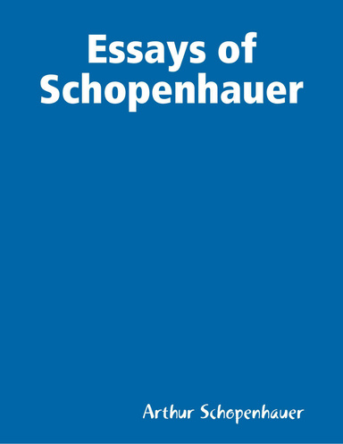 Essays of Schopenhauer