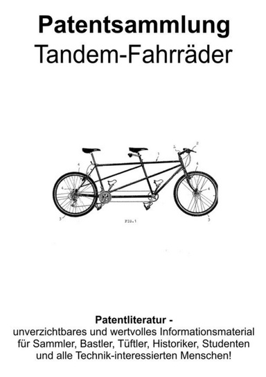 Tandem Fahrräder Patentsammlung