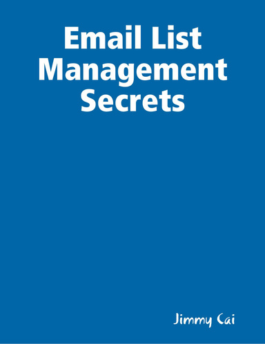 Email List Management Secrets