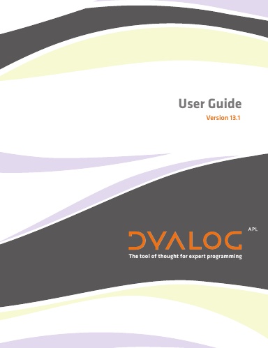 Dyalog Version 13.1 User Guide