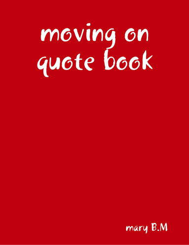 moving on quote book