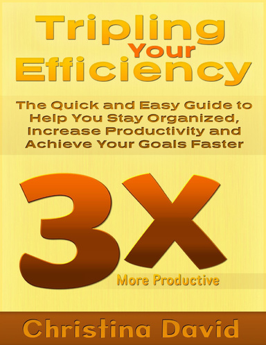 Tripling Your Efficiency: The Quick and Easy Guide to Help You Stay Organized, Increase Productivity and Achieve Your Goals Faster