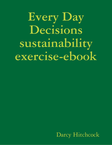 Every Day Decisions sustainability exercise-ebook