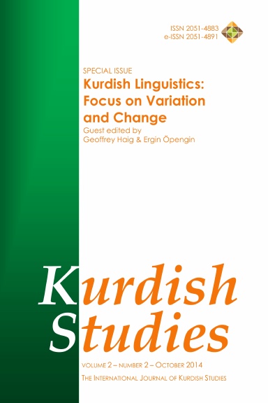 Kurdish Studies, Volume 2, Issue 2 - October 2014
