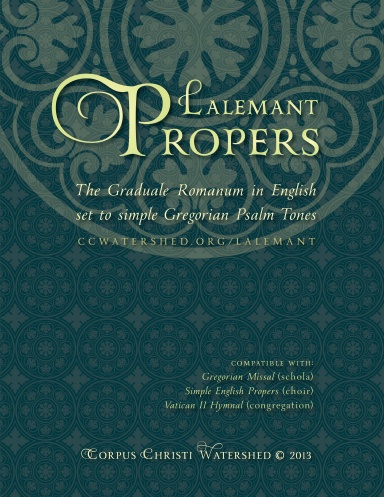Lalemant Propers, 391 pages, Roman Gradual in English