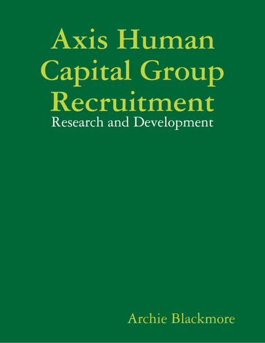 Axis Human Capital Group Recruitment: Research and Development
