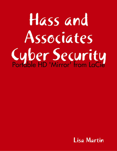 Hass and Associates Cyber Security: Portable HD 'Mirror' from LaCie