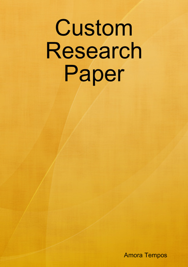 Custom Research Paper