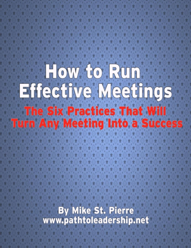 How to Run Effective Meetings