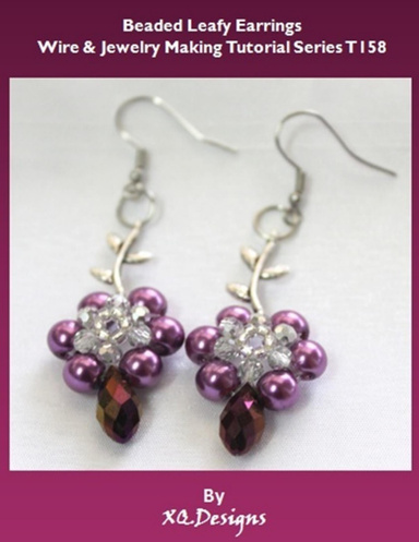 Beaded Leafy Earrings: Beading & Jewelry Making Tutorial Series T158