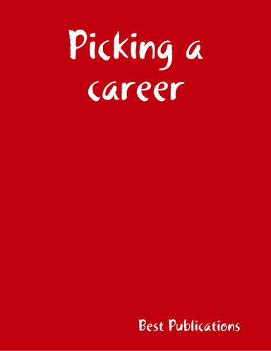 Picking a career