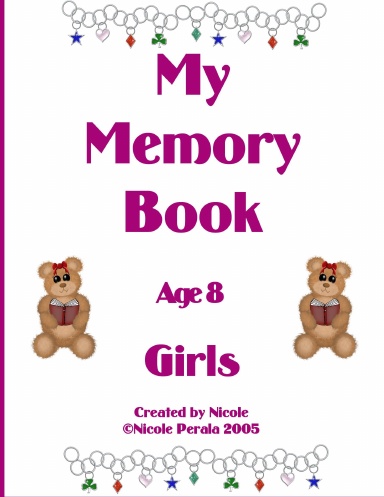My Memory Book Age 8 Girls