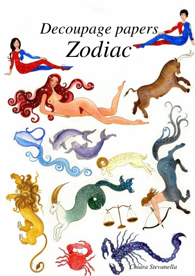 Decoupage papers: Zodiac