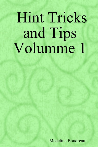 Hint Tricks and Tips Volumme 1