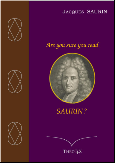 Are you sure you read Saurin ? Vingt sermons