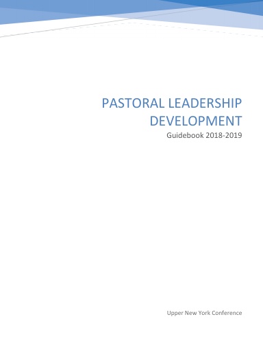 Pastor Leadership Development Guidebook 2018-2019