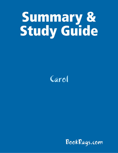 Summary & Study Guide: Carol