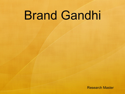 Brand Gandhi